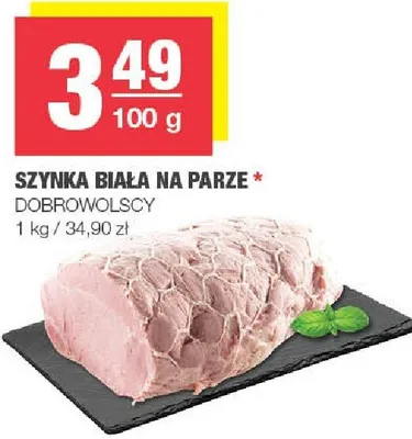 Szynka biała na parze promocja w SPAR
