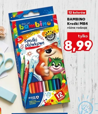 Kredki MB4 Bambino promocja w Kaufland
