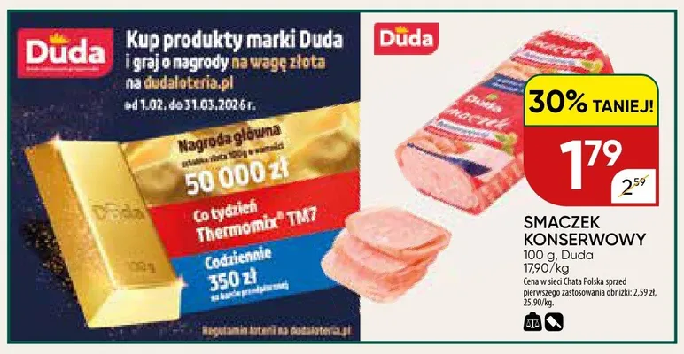 Smaczek konserwowy promocja w Chata Polska