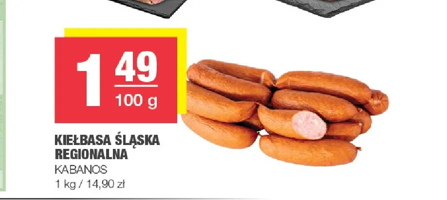 Kiełbasa śląska regionalna Kabanos promocja w SPAR