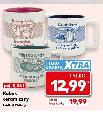 Kubek ceramiczny 0,36l Kaufland promocja w Kaufland