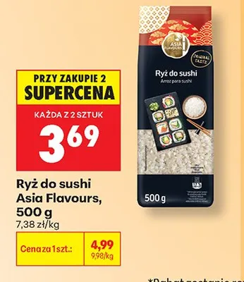 Ryż do sushi Asia Flavours promocja w Biedronka