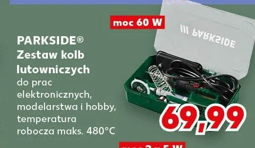 Zestaw kolb lutowniczych PARKSIDE moc 60W promocja w Kaufland
