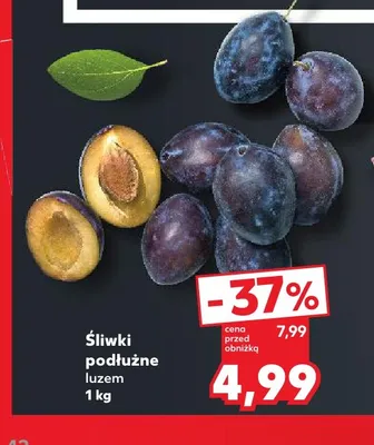 Śliwki podłużne promocja w Kaufland