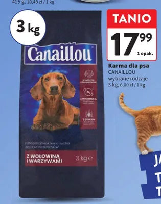 Karma dla psa Canaillou promocja w Intermarche