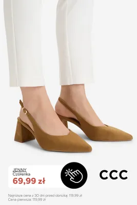 Czółenka damskie Jenny promocja w CCC