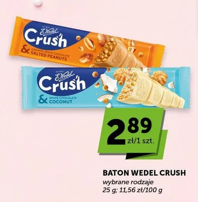 Baton E.Wedel Crush White Chocolate & Coconut promocja w Groszek