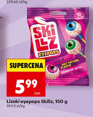 Lizaki eyepops Skillz promocja w Biedronka