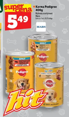 Karma dla psa Pedigree Adult z wołowiną w galaretce promocja w TOPAZ