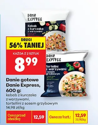 Danie gotowe kebab z kurczaka z warzywami promocja w Biedronka