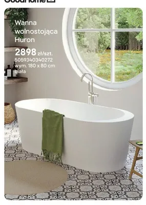 Wanna wolnostojąca GoodHome Huron promocja w Castorama