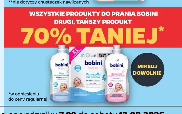 Produkty do prania Bobini promocja w Netto
