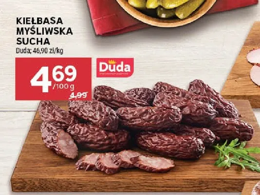 Kiełbasa myśliwska sucha promocja w Stokrotka