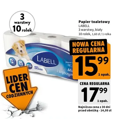 Papier toaletowy biały promocja w Intermarche
