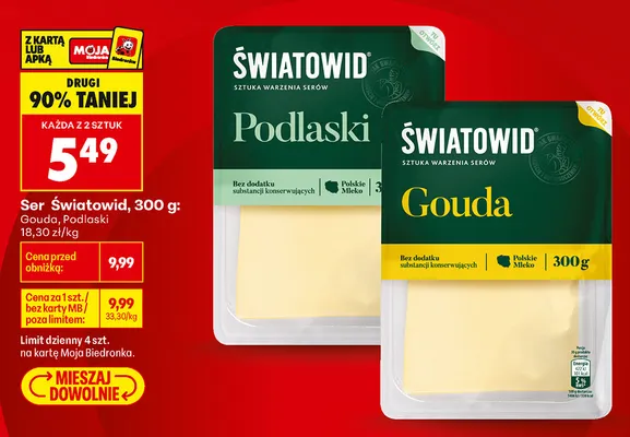 Ser Światowid Podlaski promocja w Biedronka