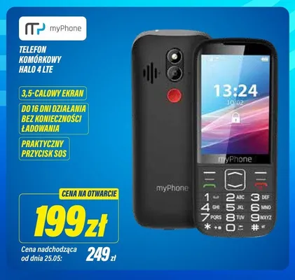 Telefon komórkowy myPhone Halo 4 LTE promocja w RTV EURO AGD