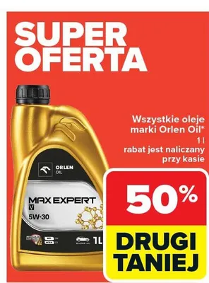 Olej silnikowy Orlen Oil promocja w Carrefour