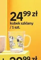 Kubek szklany Snoopy promocja w Empik