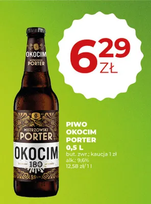 Piwo Okocim Porter promocja w Duży Ben