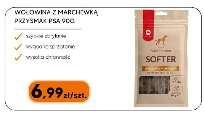 Wołowina z marchewką przysmak dla psa Maced Softer promocja w HIPPER.pl