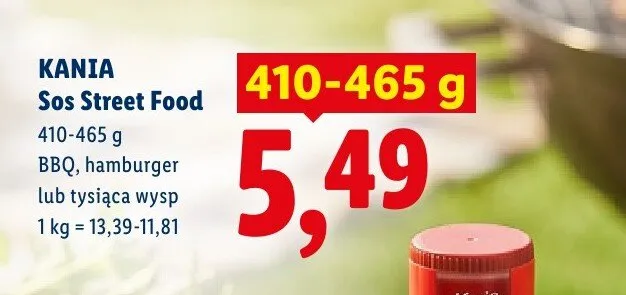 Sos Street Food tysiąca wysp promocja w Lidl