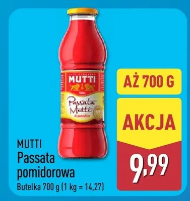 Passata pomidorowa promocja w Aldi