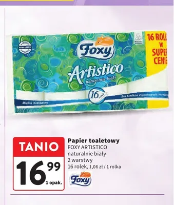 Papier toaletowy Foxy Artistico promocja w Intermarche