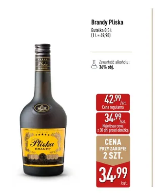 Brandy Pliska promocja w Aldi