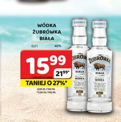 Wódka Żubrówka Biała promocja w Delfin