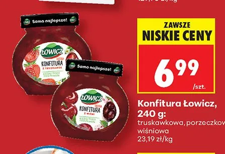 Konfitura Łowicz wiśniowa promocja w Biedronka