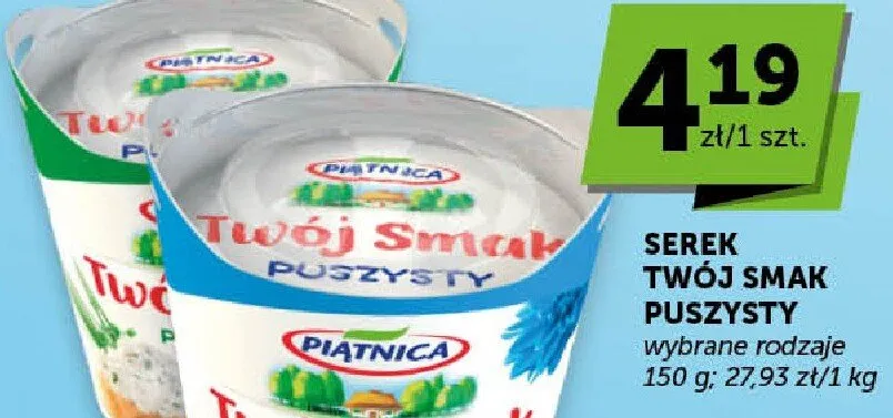 Serek Twój Smak puszysty promocja w Groszek