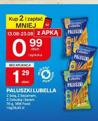 Paluszki Lubella Z Solą promocja w Chorten