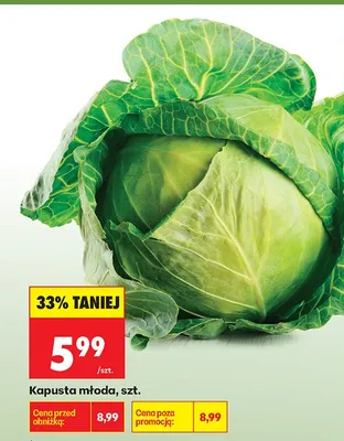 Kapusta młoda promocja w Biedronka