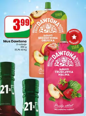 Mus Jabłko Truskawka Malina Dawtona promocja w Dino