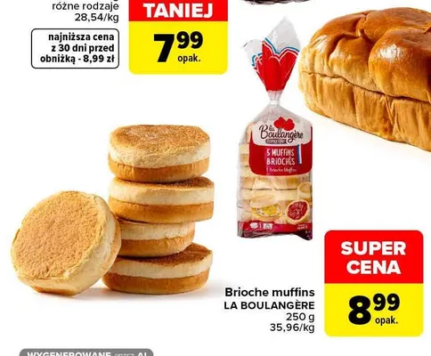 Brioche muffins La Boulangère promocja w Carrefour