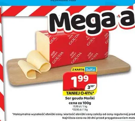 Ser gouda Mońki promocja w Delfin