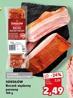 Boczek wędzony parzony promocja w Kaufland