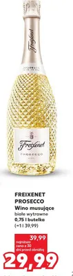 Wino musujące białe wytrawne Prosecco promocja w Kaufland