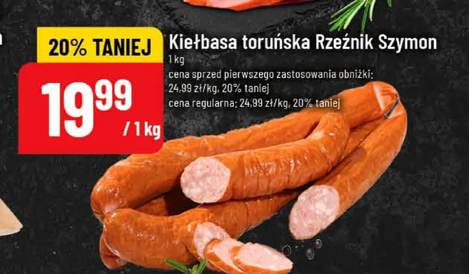 Kiełbasa toruńska Rzeźnik Szymon promocja w POLOmarket