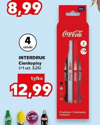 Cienkopisy Interdruk 4-pak promocja w Kaufland