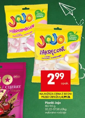 Pianki Jojo Marshmallow truskawkowo-waniliowe promocja w Delikatesy Centrum