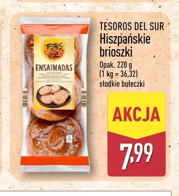 Hiszpańskie brioszki Tesoros del Sur promocja w Aldi