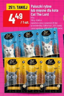 Paluszki rybne lub mięsne dla kota promocja w POLOmarket