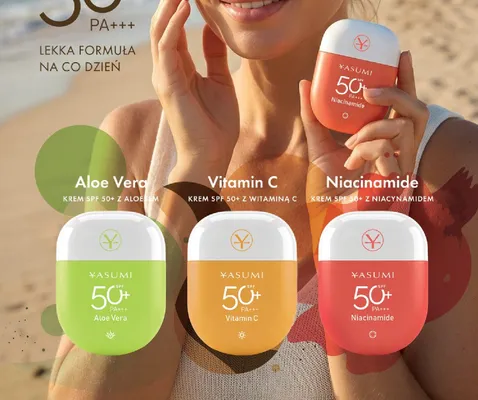 Krem SPF 50+ PA+++ z aloesem Yasumi Aloe Vera promocja w Hebe