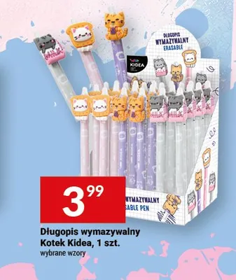 Długopis wymazywalny Kotek Kidea promocja w Twój Market