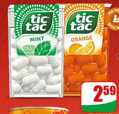 Drażetki Tic Tac Mint promocja w Dino