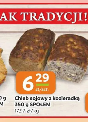 Chleb sojowy z kozieradką Społem promocja w Społem Częstochowa