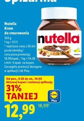 Krem do smarowania promocja w Lidl