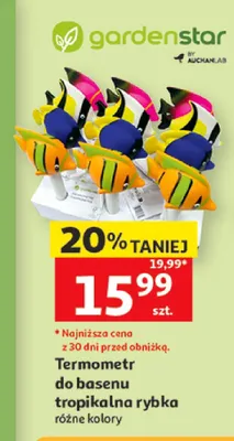 Termometr do basenu tropikalna rybka Gardenstar promocja w Auchan