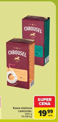 Kawa mielona Carousel Daily Cup Crema promocja w Carrefour Market